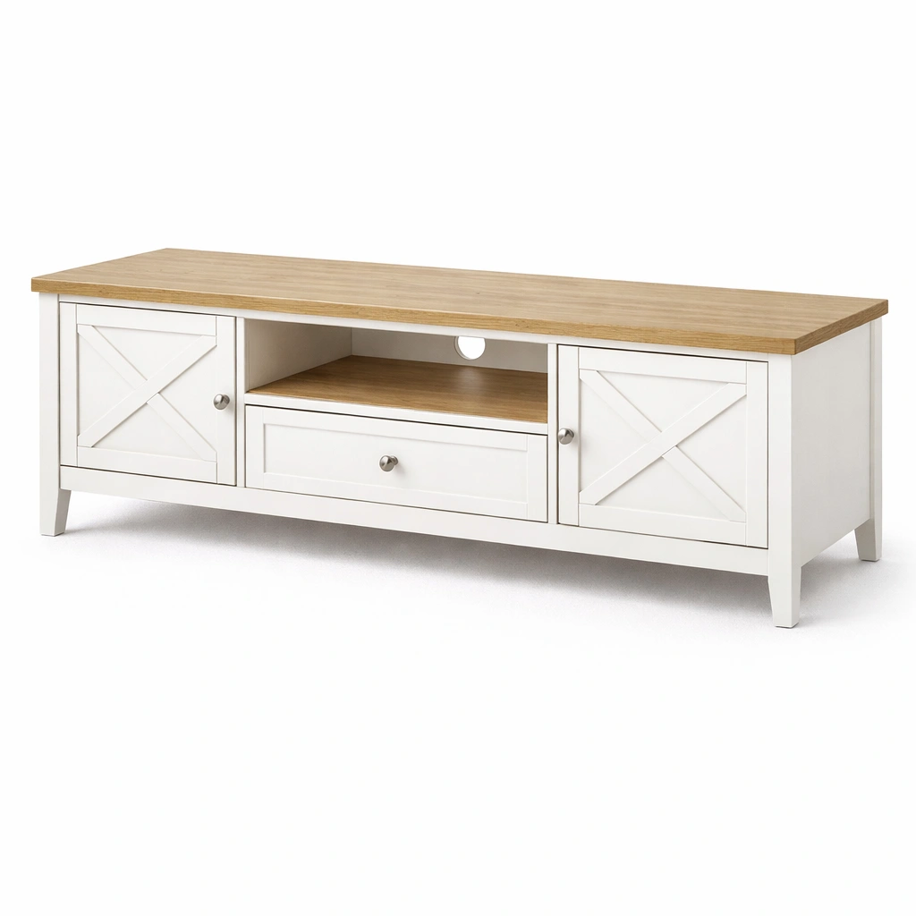 TV Lowboard Weiss mittel-danorae